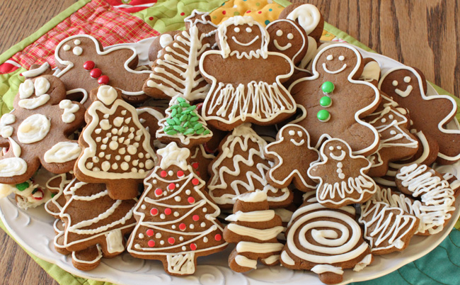 Gingerbread Cookies from Sugar and Spice & All Things Iced