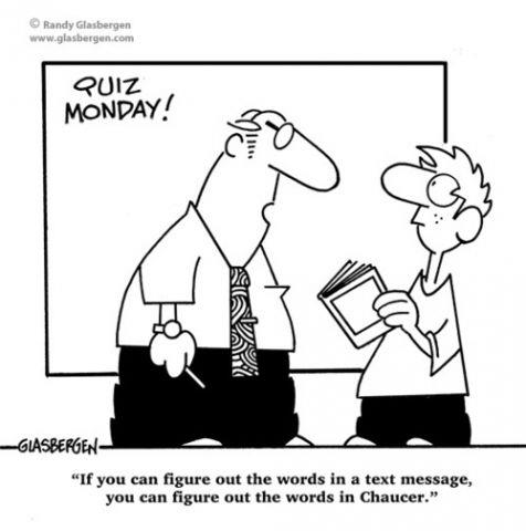 Text Message & Chaucer